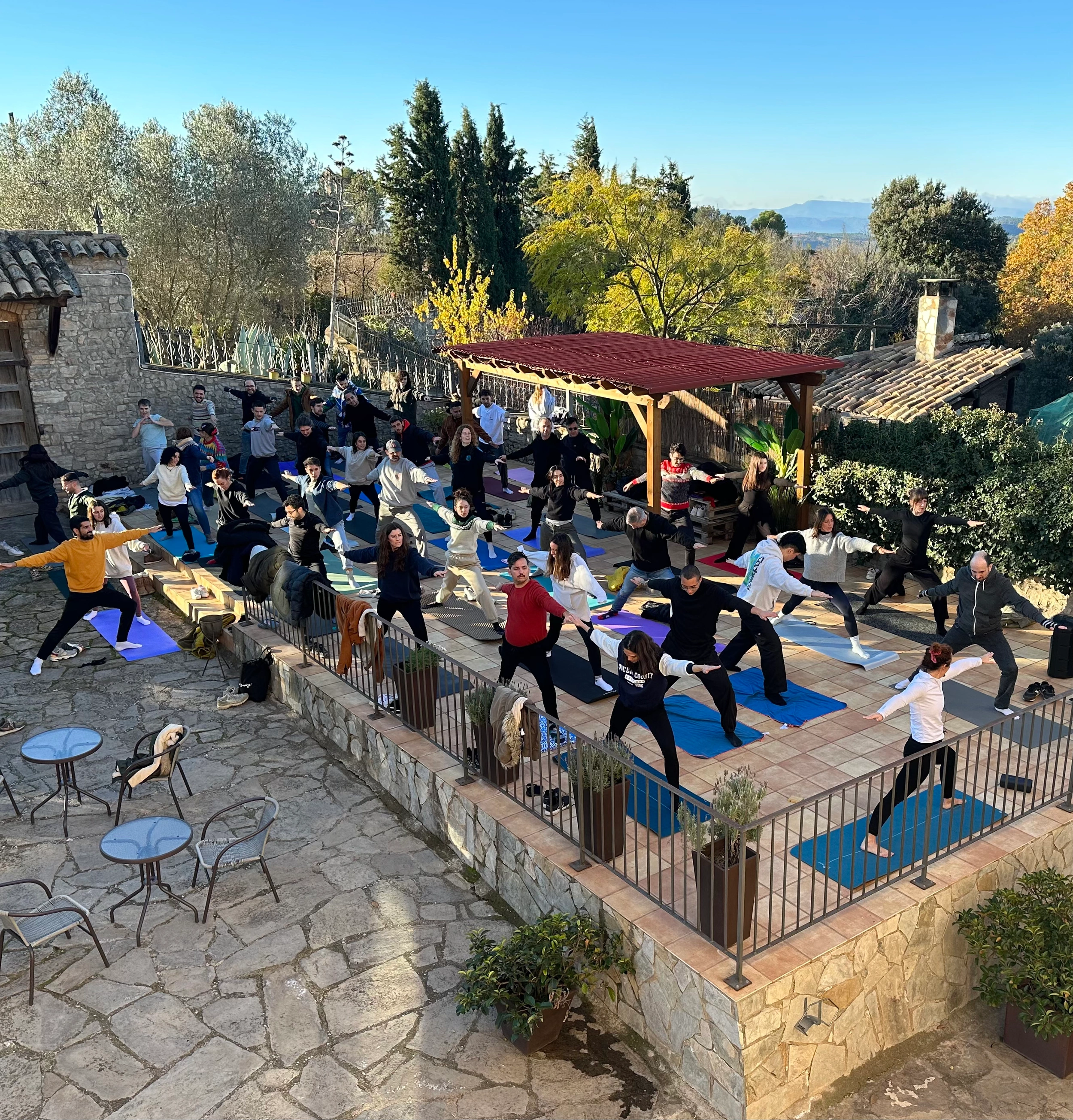 Yoga in the morning keeps you focused.