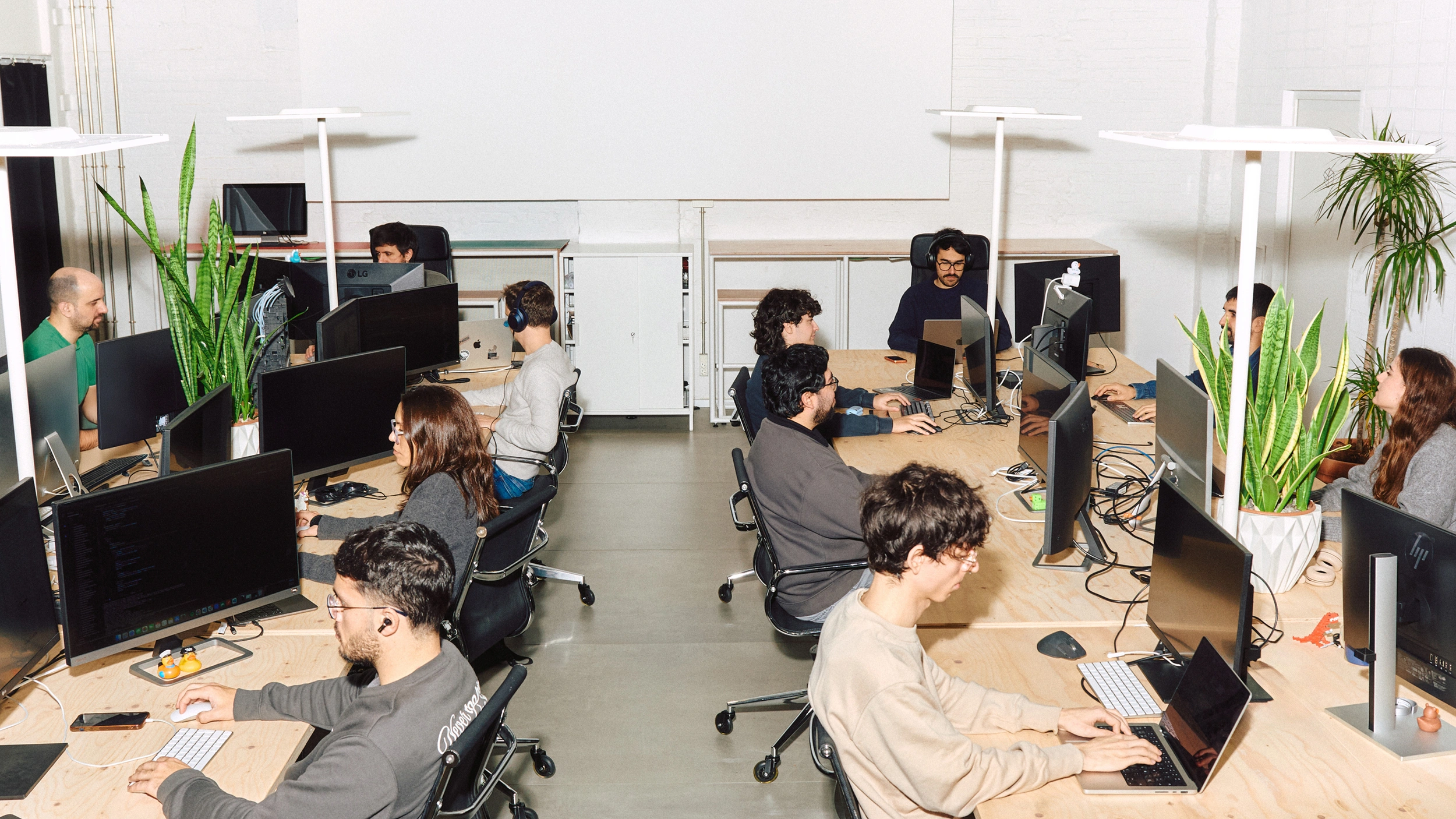 Teil des Dallonses-Teams in unserem Barcelonaer Studio.